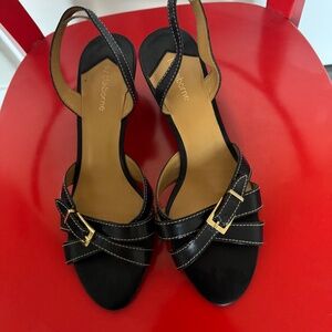 Liz Claborne Leather Slingback Heels